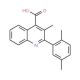 2-(2,5-Dimethylphenyl)-3-methylquinoline-4-carboxylic acid (CAS 350999-29-0) - chemical structure image