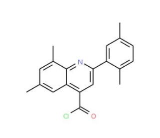 2-(2,5-dimethylphenyl)-6,8-dimethylquinoline-4-carbonyl chloride - chemical structure image