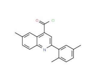 2-(2,5-dimethylphenyl)-6-methylquinoline-4-carbonyl chloride - chemical structure image