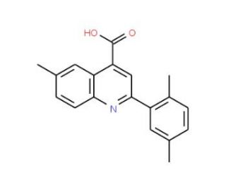 2-(2,5-Dimethylphenyl)-6-methylquinoline-4-carboxylic acid - chemical structure image