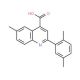 2-(2,5-Dimethylphenyl)-6-methylquinoline-4-carboxylic acid - chemical structure image