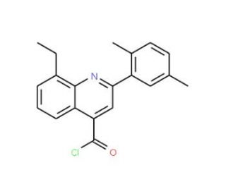 2-(2,5-dimethylphenyl)-8-ethylquinoline-4-carbonyl chloride - chemical structure image