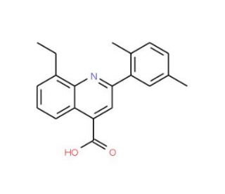 2-(2,5-dimethylphenyl)-8-ethylquinoline-4-carboxylic acid - chemical structure image