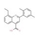 2-(2,5-dimethylphenyl)-8-ethylquinoline-4-carboxylic acid - chemical structure image