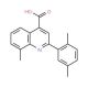 2-(2,5-Dimethylphenyl)-8-methylquinoline-4-carboxylic acid - chemical structure image