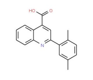 2-(2,5-Dimethylphenyl)quinoline-4-carboxylic acid (CAS 20389-07-5) - chemical structure image