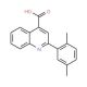 2-(2,5-Dimethylphenyl)quinoline-4-carboxylic acid (CAS 20389-07-5) - chemical structure image