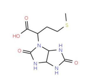 2-(2,5-Dioxo-hexahydro-imidazo[4,5-d]imidazol-1-yl)-4-methylsulfanyl-butyric acid (CAS 436811-14-2) - chemical structure imag