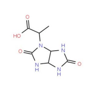 2-(2,5-Dioxo-hexahydro-imidazo[4,5-d]imidazol-1-yl)-propionic acid (CAS 436811-13-1) - chemical structure image