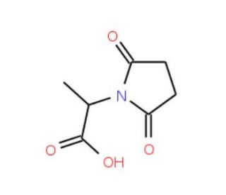 2-(2,5-dioxopyrrolidin-1-yl)propanoic acid - chemical structure image