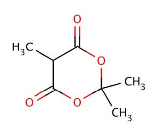 2,2,5-Trimethyl-1,3-dioxane-4,6-dione (CAS 3709-18-0) - chemical structure image