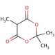 2,2,5-Trimethyl-1,3-dioxane-4,6-dione (CAS 3709-18-0) - chemical structure image