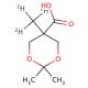 2,2,5-Trimethyl-1,3-dioxane-5-carboxylic Acid-d3 - chemical structure image
