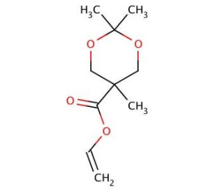 2,2,5-Trimethyl-1,3-dioxane-5-carboxylic Acid Ethenyl Ester (CAS 865860-80-6) - chemical structure image