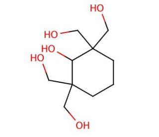 2,2,6,6-Tetrakis(hydroxymethyl)cyclohexanol (CAS 5416-55-7) - chemical structure image