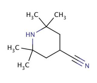 2,2,6,6-Tetramethyl-4-cyanopiperidine (CAS 67845-90-3) - chemical structure image