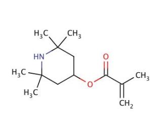 2,2,6,6-Tetramethyl-4-piperidyl Methacrylate (CAS 31582-45-3) - chemical structure image
