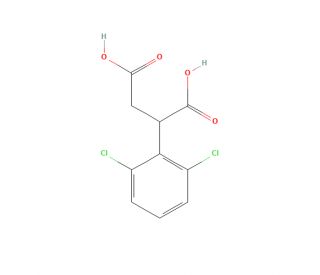 2-(2,6-Dichlorophenyl)succinic acid (CAS 42474-07-7) - chemical structure image