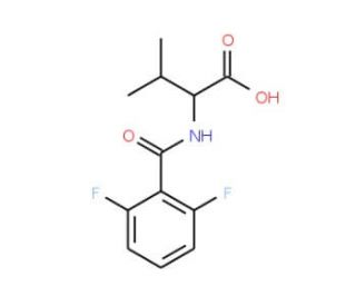 2-(2,6-Difluoro-benzoylamino)-3-methyl-butyric acid - chemical structure image