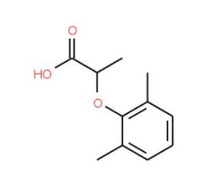 2-(2,6-Dimethyl-phenoxy)-propionic acid (CAS 23359-47-9) - chemical structure image