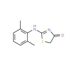 2-(2,6-Dimethyl-phenylamino)-thiazol-4-one - chemical structure image
