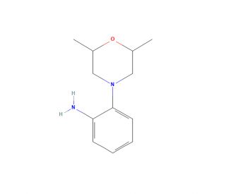 2-(2,6-dimethylmorpholin-4-yl)aniline - chemical structure image