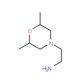 2-(2,6-Dimethylmorpholin-4-yl)ethanamine (CAS 244789-18-2) - chemical structure image