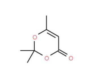 2,2,6-Trimethyl-4H-1,3-dioxin-4-one (CAS 5394-63-8) - chemical structure image