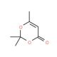 2,2,6-Trimethyl-4H-1,3-dioxin-4-one (CAS 5394-63-8) - chemical structure image