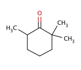 2,2,6-Trimethylcyclohexanone (CAS 2408-37-9) - chemical structure image