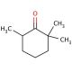 2,2,6-Trimethylcyclohexanone (CAS 2408-37-9) - chemical structure image