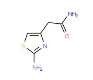 2-(2-amino-1,3-thiazol-4-yl)acetamide (CAS 220041-33-8) - chemical structure image