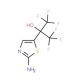 2-(2-amino-1,3-thiazol-5-yl)-1,1,1,3,3,3-hexafluoropropan-2-ol - chemical structure image