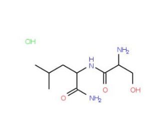 2-(2-Amino-3-hydroxy-propionylamino)-4-methyl-pentanoic acid amide hydrochloride - chemical structure image