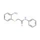 2-(2-Amino-phenylsulfanyl)-N-phenyl-acetamide (CAS 92906-38-2) - chemical structure image