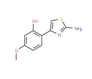 2-(2-Amino-thiazol-4-yl)-5-methoxy-phenol - chemical structure image