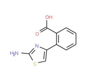 2-(2-Amino-thiazol-4-yl)-benzoic acid - chemical structure image