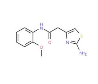 2-(2-Amino-thiazol-4-yl)-N-(2-methoxy-phenyl)-acetamide - chemical structure image