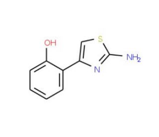 2-(2-Amino-thiazol-4-yl)-phenol (CAS 60135-72-0) - chemical structure image