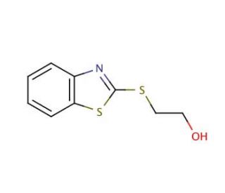 2-(2-Benzothiazolylthio)ethanol (CAS 4665-63-8) - chemical structure image