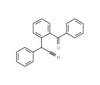 2-(2-Benzoylphenyl)-2-phenylacetonitrile (CAS 127667-32-7) - chemical structure image