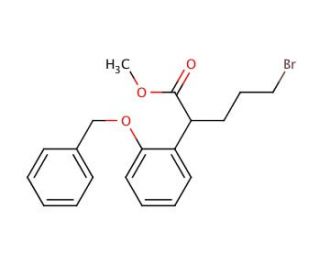2-(2-Benzyloxyphenyl)-5-bromopentanoic acid methyl ester - chemical structure image