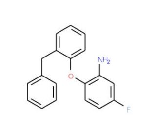 2-(2-Benzylphenoxy)-5-fluoroaniline - chemical structure image