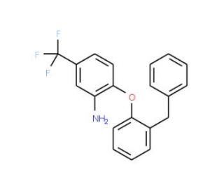 2-(2-Benzylphenoxy)-5-(trifluoromethyl)aniline - chemical structure image