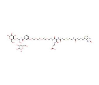 2-[(2-Biotinylamidoethyl)dithiopropionylamino]-N-11-[4-benzoyl-1,3-bis-(D-manos-4-yloxy)-2-propylamino-3,6,9,12-tetraoxododec