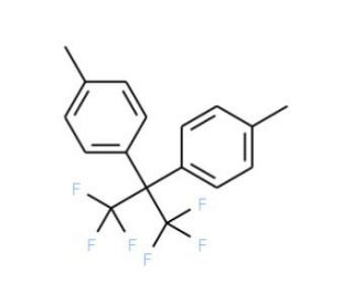 2,2-Bis(4-methylphenyl)hexafluoropropane (CAS 1095-77-8) - chemical structure image