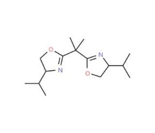 2,2-Bis((4S)-(&minus;)-4-isopropyloxazoline)propane - chemical structure image