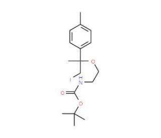 2-(2-Boc-amino)ethoxy-1-iodo-2-(p-tolyl)propane - chemical structure image