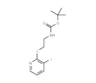 2-(2-Boc-amino)ethylthio-3-iodopyridine - chemical structure image