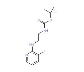 2-(2-Boc-aminoethyl)amino-3-iodopyridine - chemical structure image
